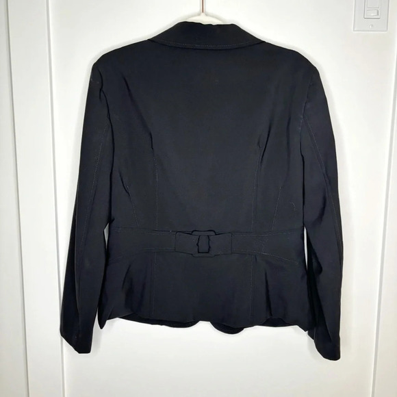 Iris Setlakwe Wool Black Blazer Size 8 Office Modern Classic Dark Academia - Picture 4 of 6